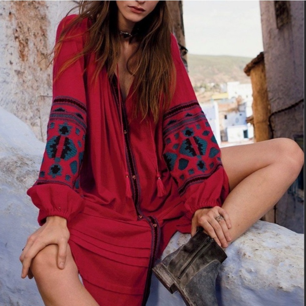 In The Clear Embroidered Maxi Dress